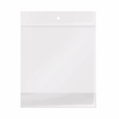 Saco Transparente C/ Furo e Aba 22x30cm - 100 un - Rizzo