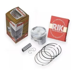 Kit Pistao Aneis Rik Honda Cg 150 Titan Bros 2mm Competicao