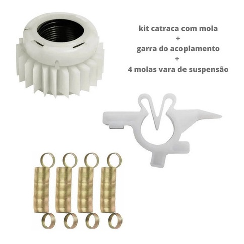 KIT Catraca Com Mola Garra do Acoplamento Mola Da Vara De Suspensão