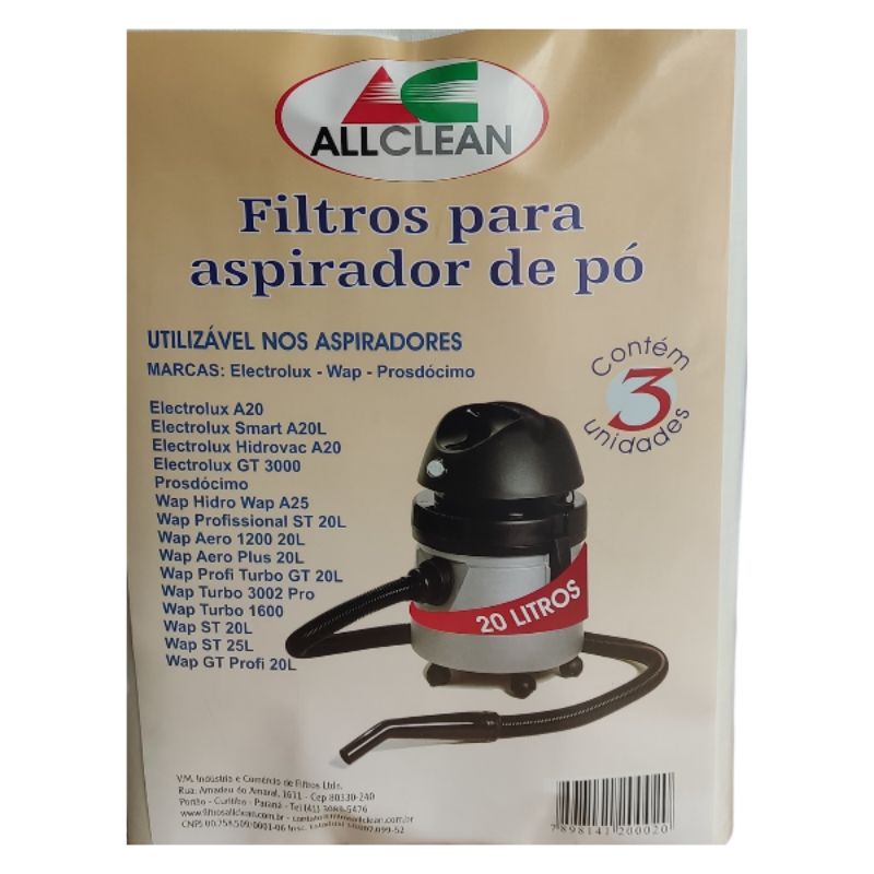 Filtro para aspirador de pó Wap Profi Turbo GT 20 l,  Wap Turbo 3002 pro