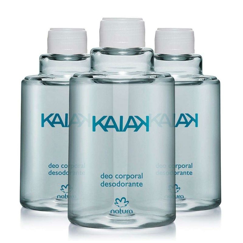 Kaiak masculino desodorante corporal kit com 3 unidades 100ml