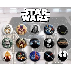 Botton Star Wars - Botum / Boton / Broche (3,5cm & 4,5cm)