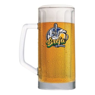 Caneca De Chopp Frases Boteco De Vidro Breja Berna 500ml em Oferta na Shopee