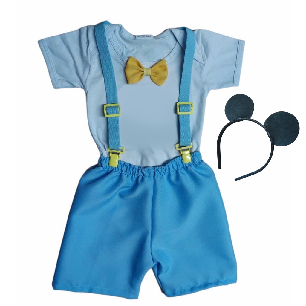 Kit Roupa Menino Conjunto Infantil Festa Temática Menino Shorts + Camiseta 1 á 3 Anos