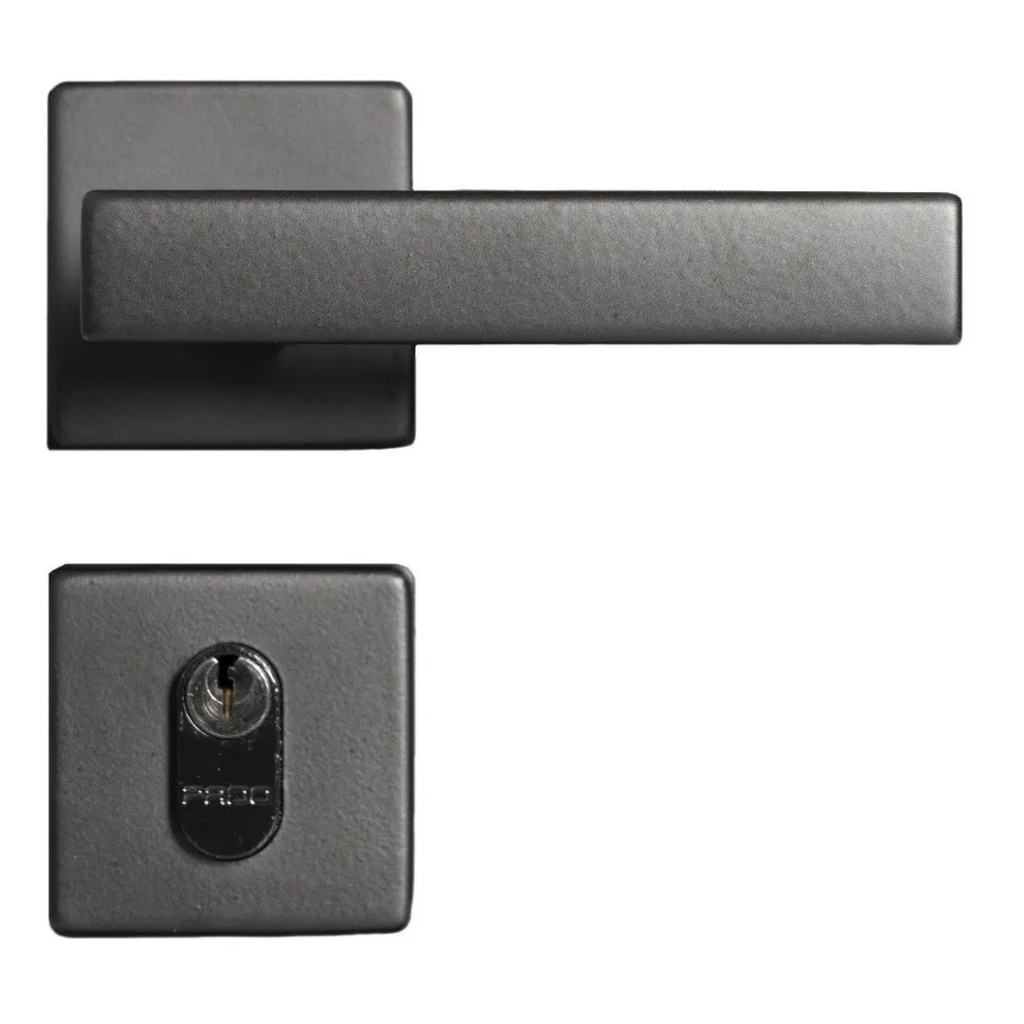 Fechadura Porta Externa Zm Concept 408 Preto Pado