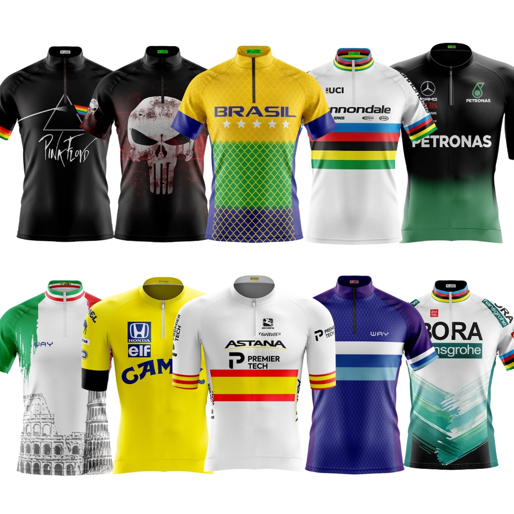 Blusas para Ciclistas Masculina Vários modelos MTB camisas de ciclismo bike camisetas