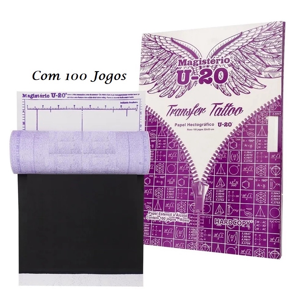 Papel Hectografico U-20 Roxo 22x33 Hc-101 Hardcopy Cx 100 TD