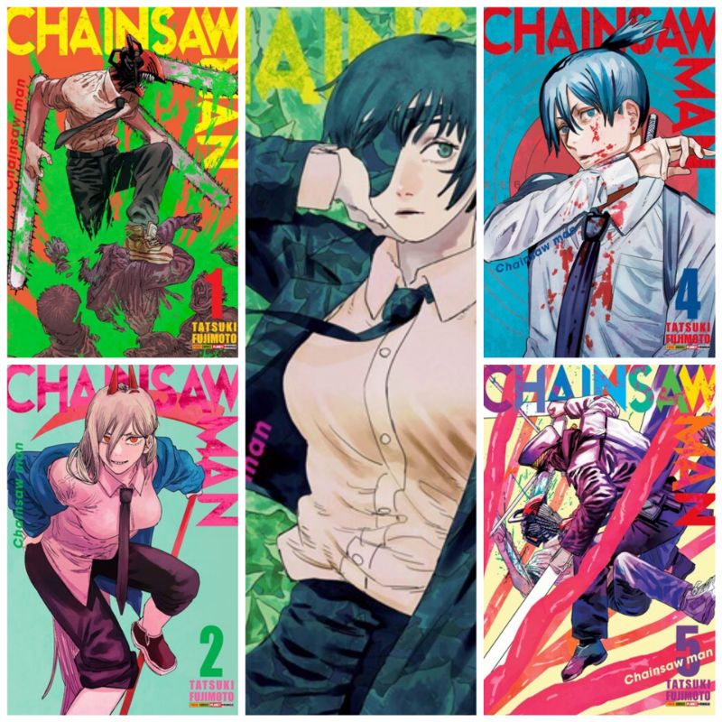 Mangá Chainsaw Man 1, 2, 3, 4, 5, 6, 7 e 8 - Lacrado