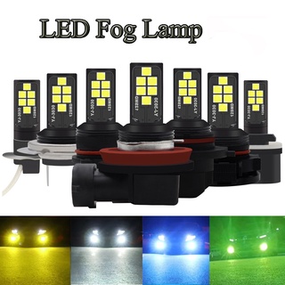 2 Pcs H3 Lâmpada LED De Nevoeiro H11 H1 H8 9006 9005 HB3 H4 881 H27 3000K Amarela 6000K Branca 25000k Azul De Gelo Auto Lâmpadas Com Lente DC 12V Carro em Oferta na Shopee
