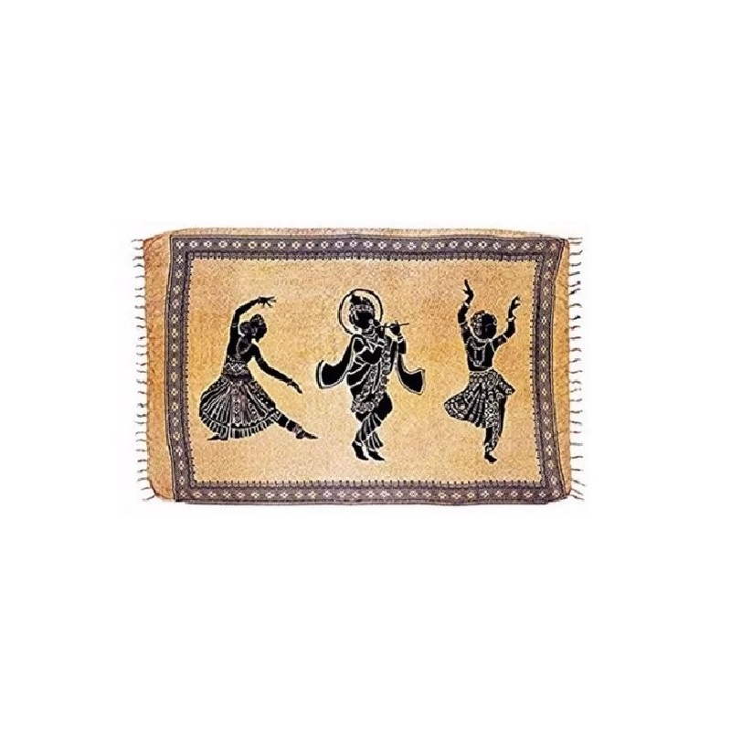 Canga De Praia Viscose Dançarina Marrom em Oferta na Shopee