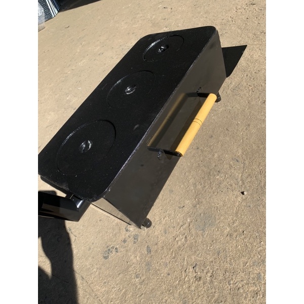 QUEIMA DE ESTOQUE Fogao portátil a lenha com tampa em aluminio fundido  (envio imediato)