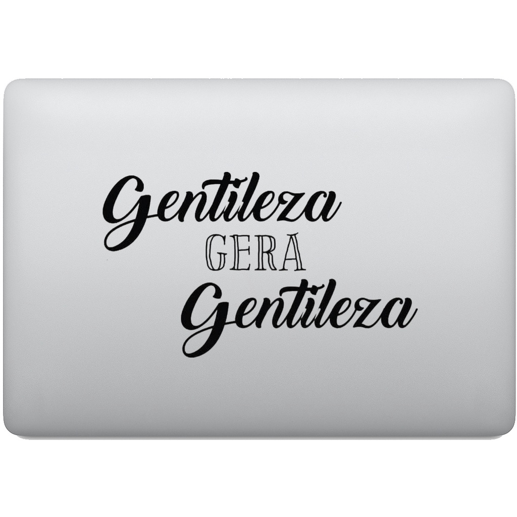 Adesivo de Notebook Gentileza Gera Gentileza