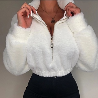 Jaqueta puffer feminina Casaco Moletom Fleece Com Blusa Pompom Frio Feminino Zíper Jaqueta De Inverno jaqueta feminina casaco feminino