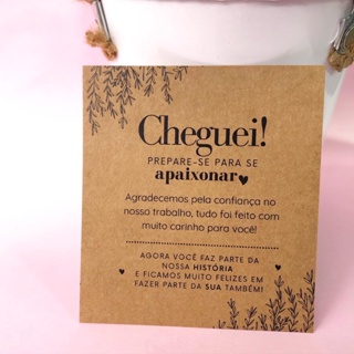 Cartões De Agradecimento Pela Compra Kraft 9x10cm em Oferta na Shopee