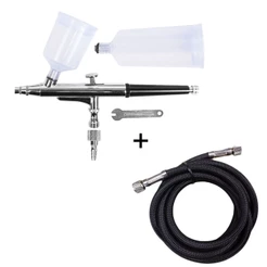 Aerografo Dupla Ação 02 Copos Bico 0,3 Mm W050f + Mangueira
