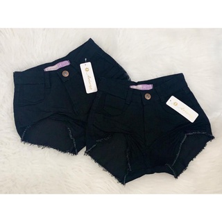 Short Jeans Preto destroyed Juliette Cintura Alta Hot Pant