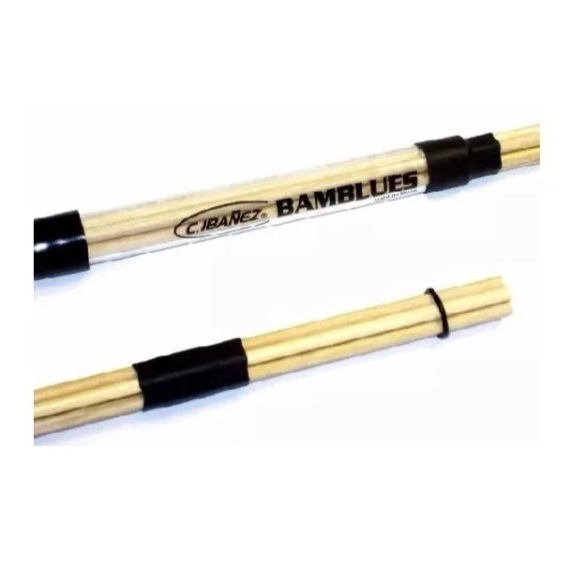 Baqueta Acústica Em Bambu Bamblues C. Ibanez Para Blues Par Bateria Percussão