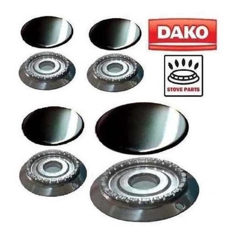 Kit Espalhador + Bacia Peças Fogão Dako Magister - 4 Bocas