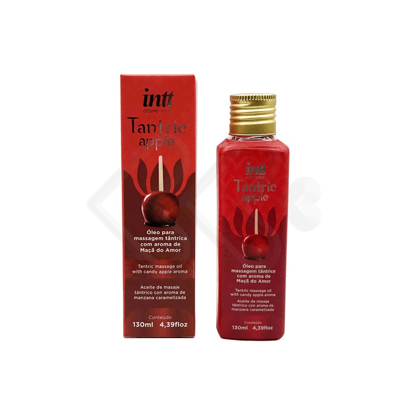 Óleo para Massagem Tântrica com Aroma de Maçã do Amor - Intt Tantric Apple - 130ml em Oferta na Shopee