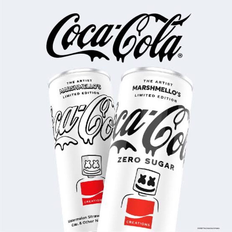 CocaCola Marshmello Lata 310ml EDIÇÃO LIMITADA Zero Açúcar Melancia