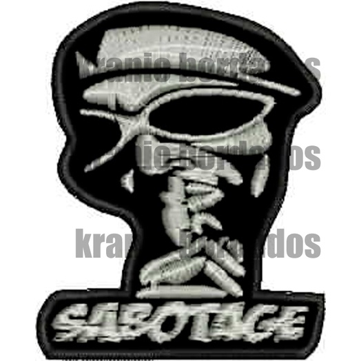 SABOTAGE RAP NACIONAL PATCH BORDADO ENVIO IMEDIATO