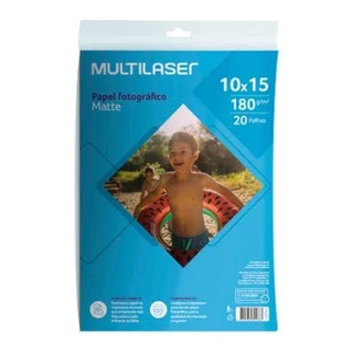 Papel Fotográfico Matte 10x15cm 180g 20 folhas A6 - PE047