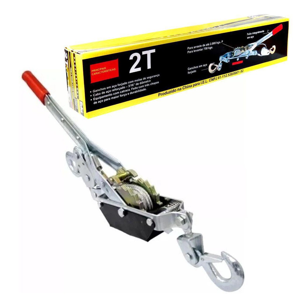 Tifor Guincho Com Catraca 2 Toneladas 7rm Eda em Oferta na Shopee