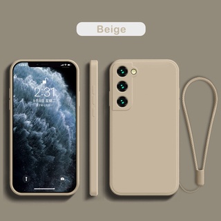 2 Em 1 Quadrado Capa De Silicone Líquido Para Samsung Galaxy S20 Ultra Plus FE Suave Com Alça S20 Casos De Protecção