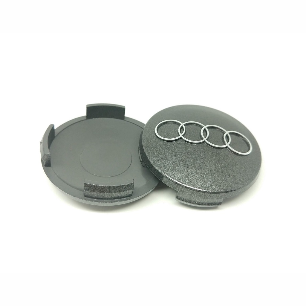 Kit 2 Calota Central Centro Tampa Miolo Audi A3 A4 (2001) A6 A8 TT Q7 S3