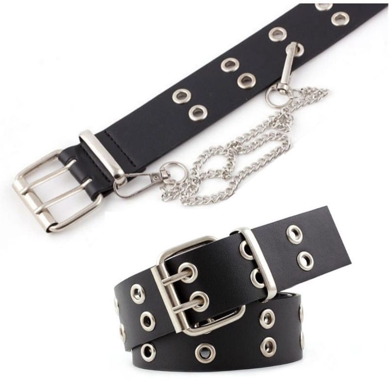 Cinto Ilhós Duplo Feminino e Masculino Punk, Rock | Kpop, Cosplay, Egirl I Unisex I ENVIO RAPIDO ! em Oferta na Shopee