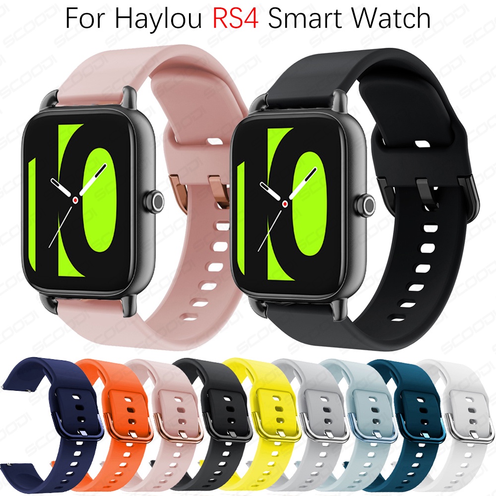 Pulseira Esportiva De Silicone Para Relógio Haylou Smart 2 LS02 RS4 RS4 Plus LS02 Pro Watch Band