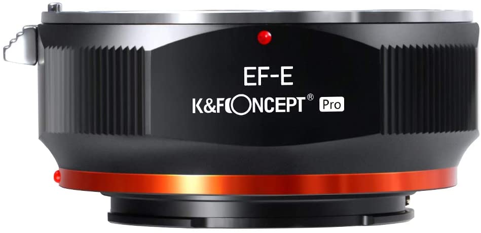 K & F Conceito EOS Para E-Adaptador De Montagem Compatível Canon EF-S Montar Lente NEX Câmeras Mirrorless Com Projeto De Verniz Matecindo Sony A6000 A6400 A7II A5100 A7 A7RIII .