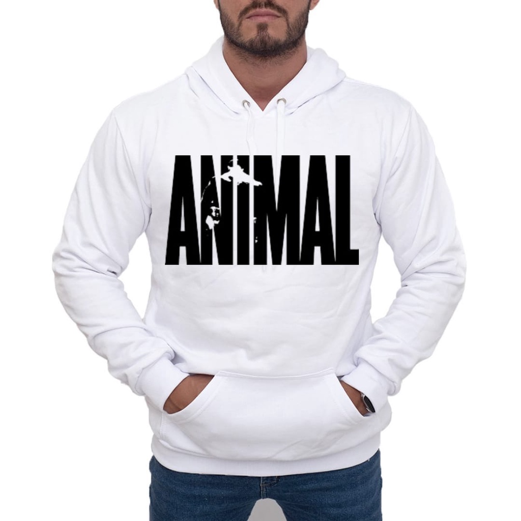Blusa Moletom Animal Pak Academia Musculação Canguru