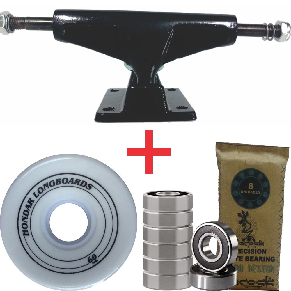 Truck Mini Cruizer Slalon 105MM + Roda + Rolamento