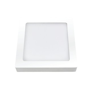luminária 18w plafon 6000k super branco quadrado sobrepor led 22x22 cm 151