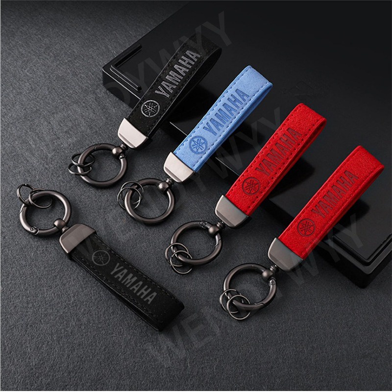Chaveiro De Carro Couro Cor Pura Fivela Acessórios Para Yamaha Honda Motor em Oferta na Shopee