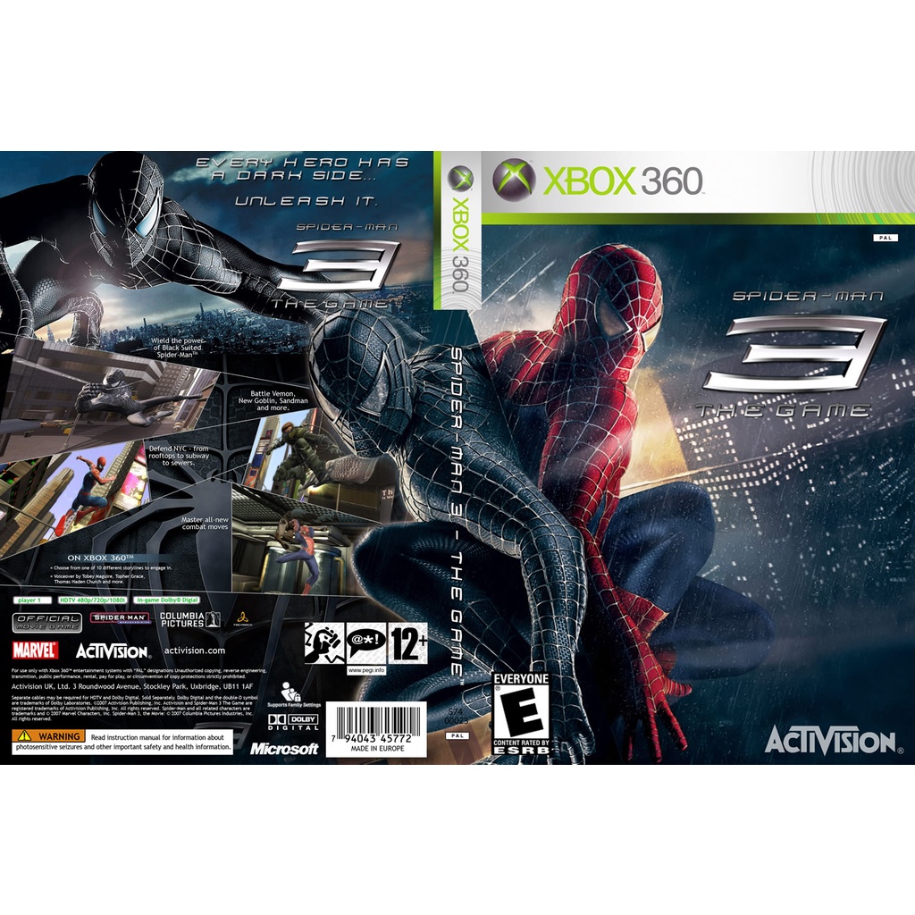 The amazing spiderman 3 P/ XBOX360 (LTU/LT/JTAG/RGH)