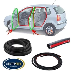 Kit 1 Borracha Lataria + 1 Borracha da Porta Polo Hatch Sedan 2002 Em diante