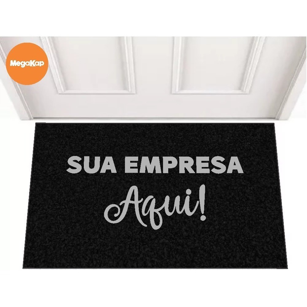 Tapete Capacho 120x80 Personalizado Logo Loja Comércio