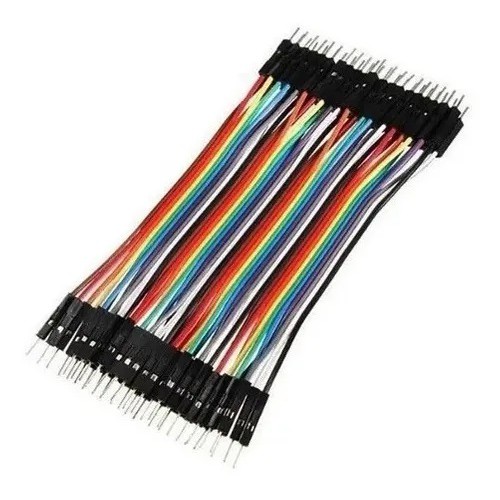 Cabo Jumper 10cm Macho X Macho 40 Unid Pic/arduino [ Código 250 ] em Oferta na Shopee