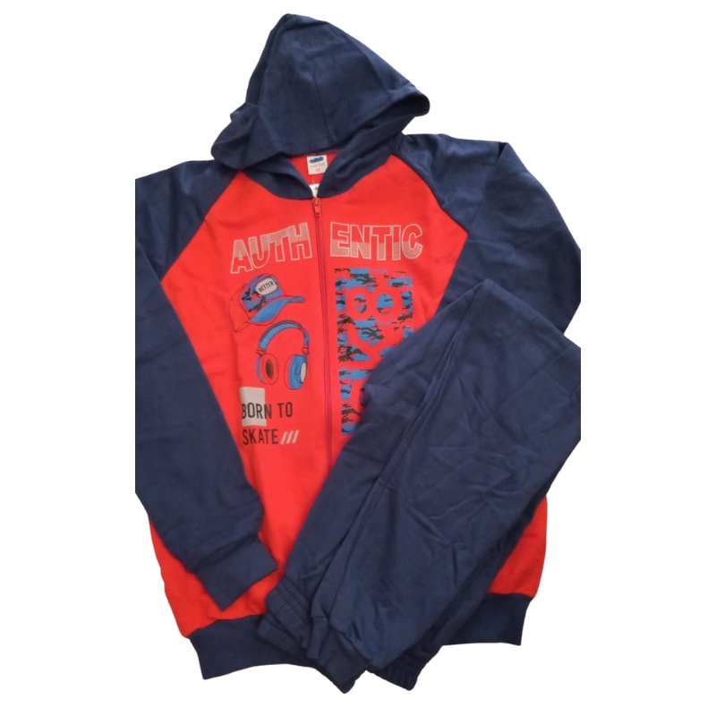 Conjunto Moletom Juvenil Masculino c/ Jaqueta e Capuz Marlan