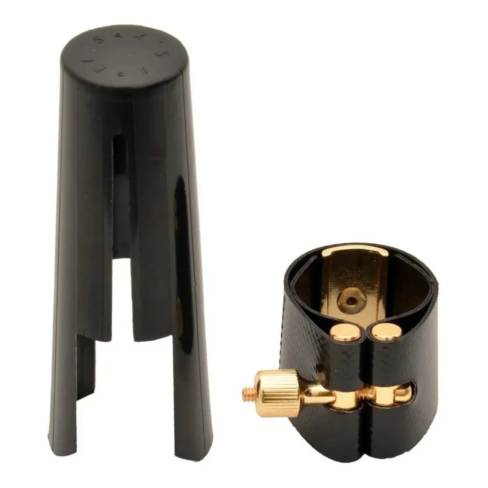 Abraçadeira e Cobre Boquilha Sax Tenor Free sax Boquilha Metal Completa Braçadeira Abracadeira
