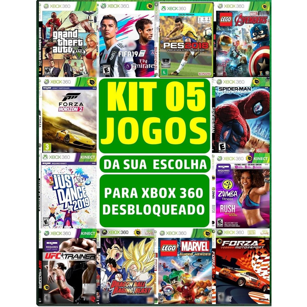 Kit 3 Jogos de Xbox 360 (LT 3.0/LTU)