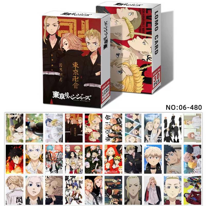 30Pcs/set Anime Tokyo Revengers Photocard Lomo Card Paper Small Cards Album kids gift Sano Manjirou Hanagaki Takemichi Tachibana Hinata Kawata Souta em Oferta na Shopee