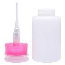 2 Porta Acetona Com Valvula Trava 150 ml Rosa Manicure Salão em Oferta na Shopee