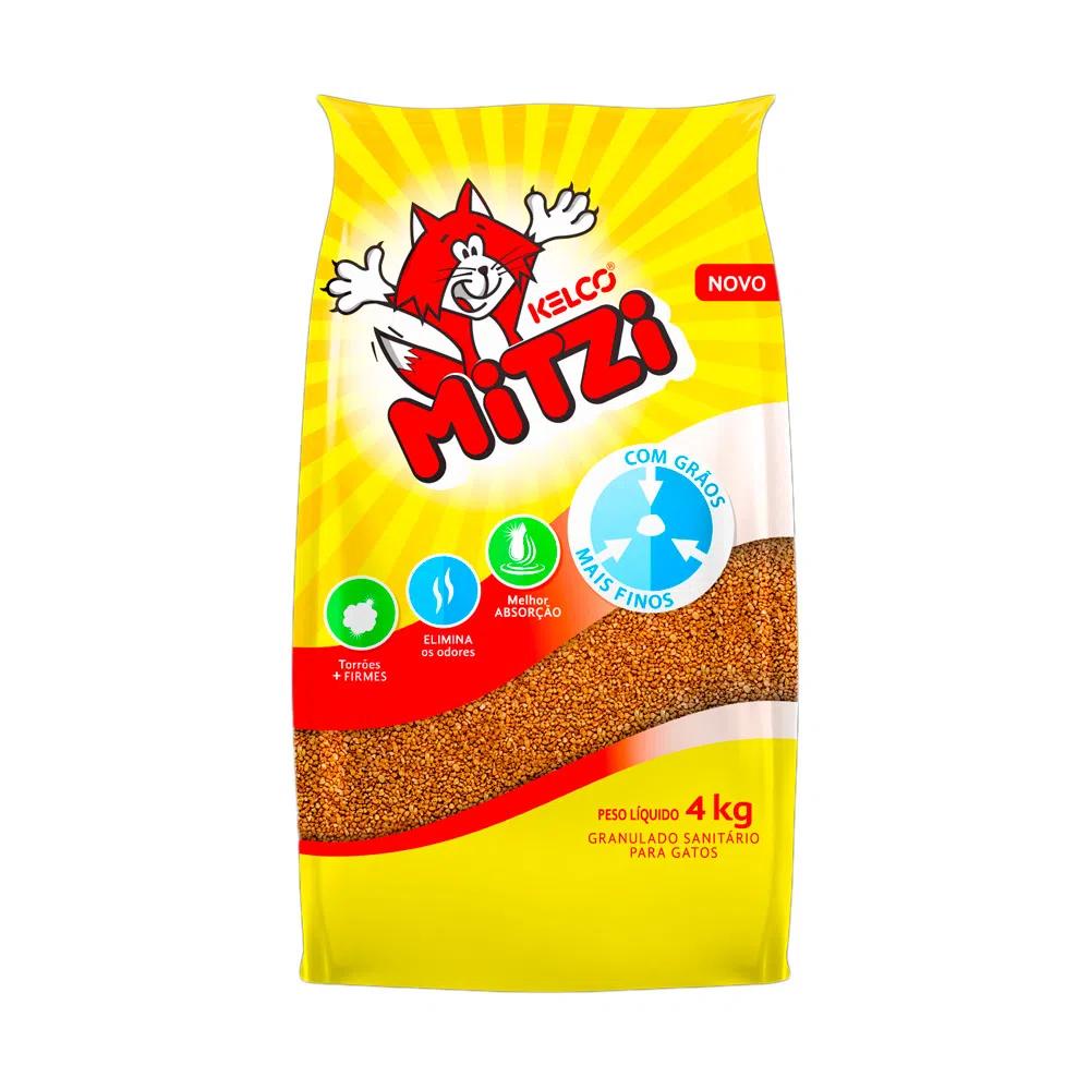 Areia para Gato Mitzi Granulado Sanitário Kelco 4kg em Oferta na Shopee