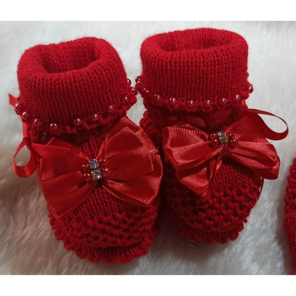 sapato de crochê para bebê