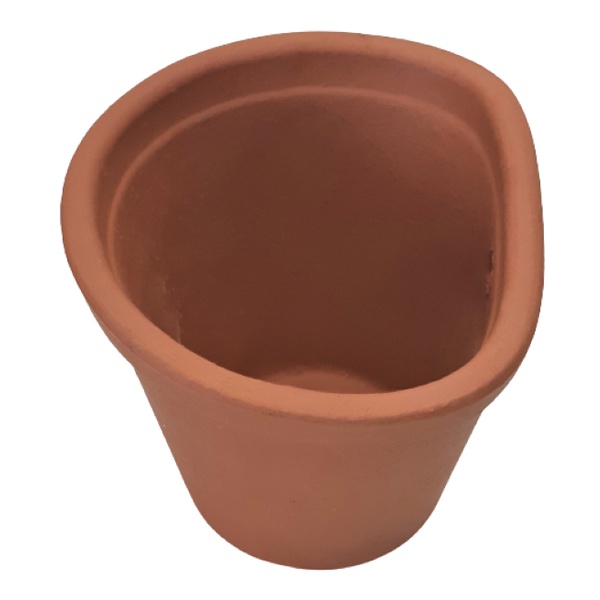 Vaso de Barro para Parede # Jardim Vertical # Floreira para Flores e Temperos nº 2 - Kit c/ 2 vasos
