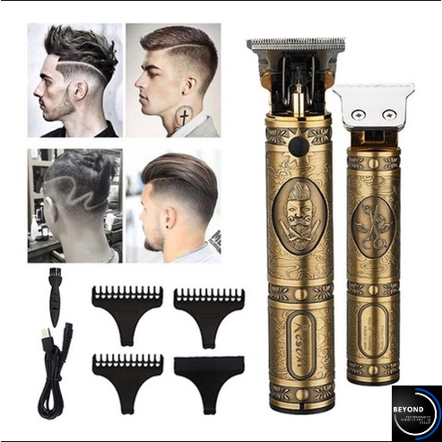 Máquina De Cortar Cabelo Para Barba Masculina Designer Aleatório Elétrico Profissional