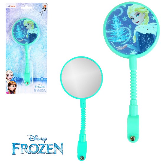 RETROVISOR PARA BICICLETA INFANTIL FROZEN VERDE 17,5CM NA CARTELA